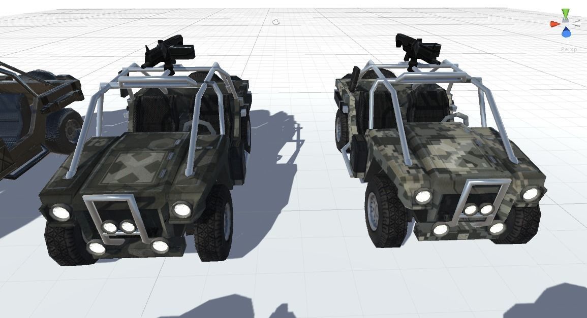 Combat Vehicle Free low-poly 3D model_4