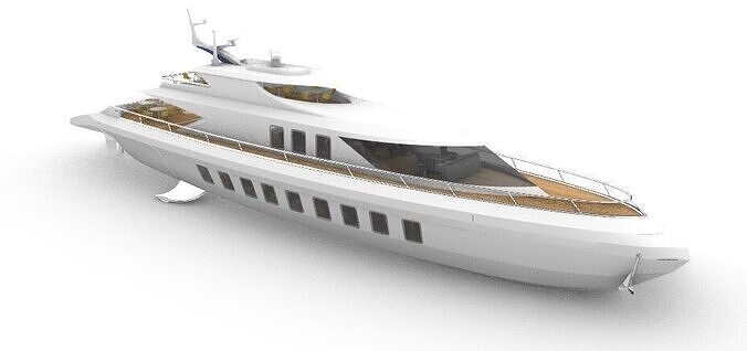 Semisubmarine Yacht 3D print model