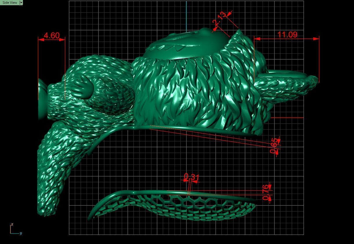 Labubu 3D jewelry model 3D print model_10