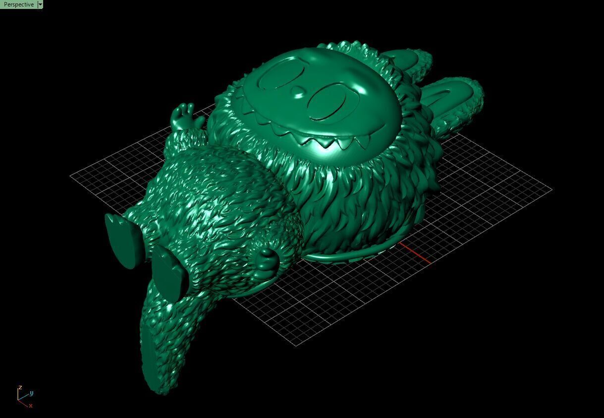 Labubu 3D jewelry model 3D print model_19