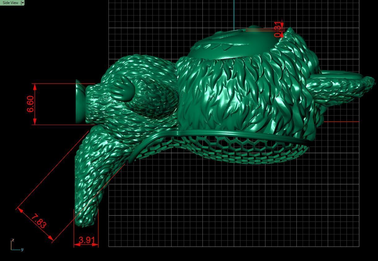 Labubu 3D jewelry model 3D print model_9