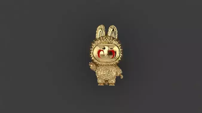 Labubu 3D jewelry model 
