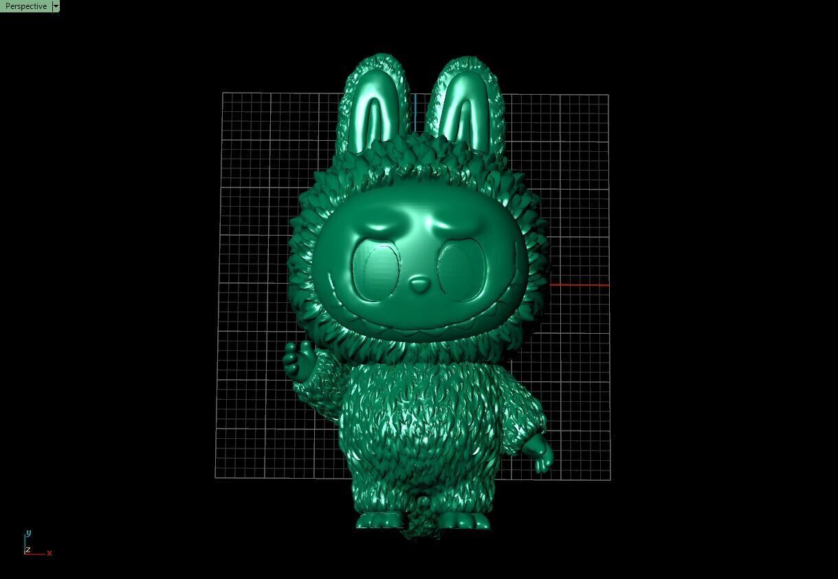 Labubu 3D jewelry model 3D print model_11