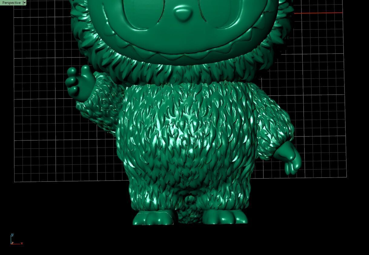 Labubu 3D jewelry model 3D print model_15