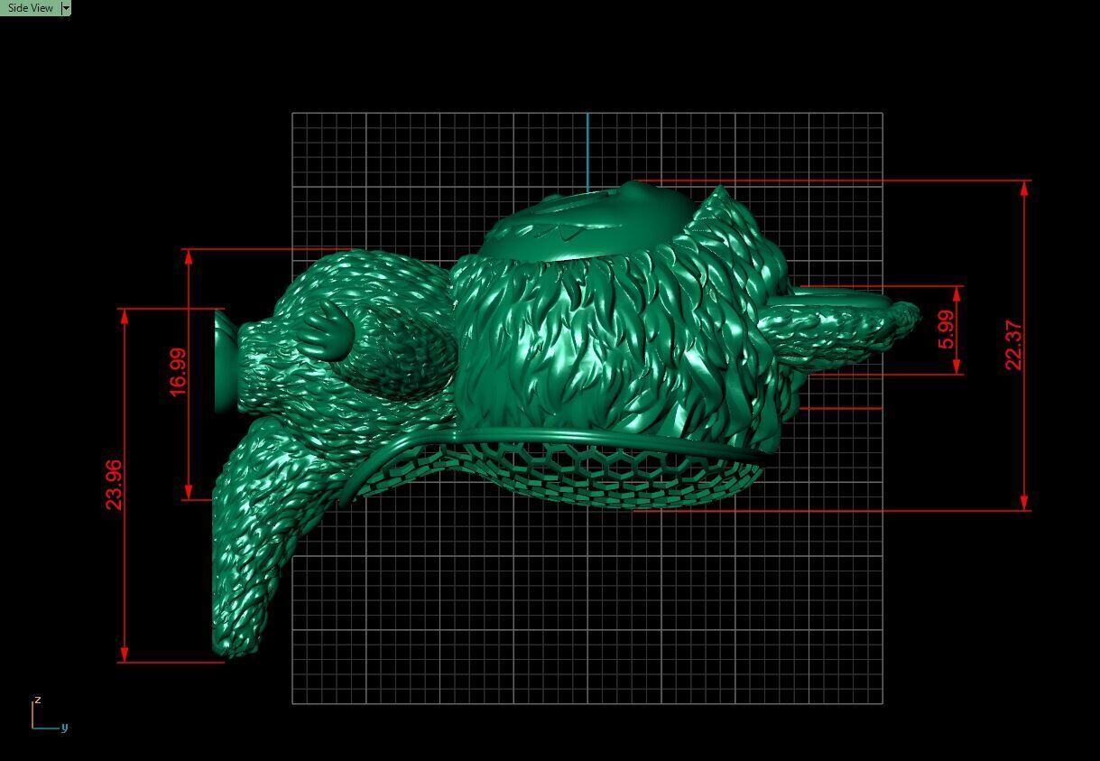 Labubu 3D jewelry model 3D print model_8