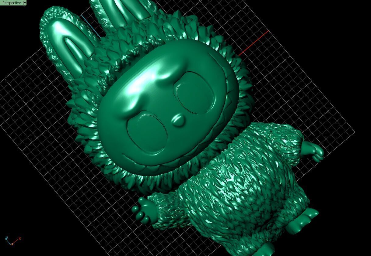 Labubu 3D jewelry model 3D print model_13