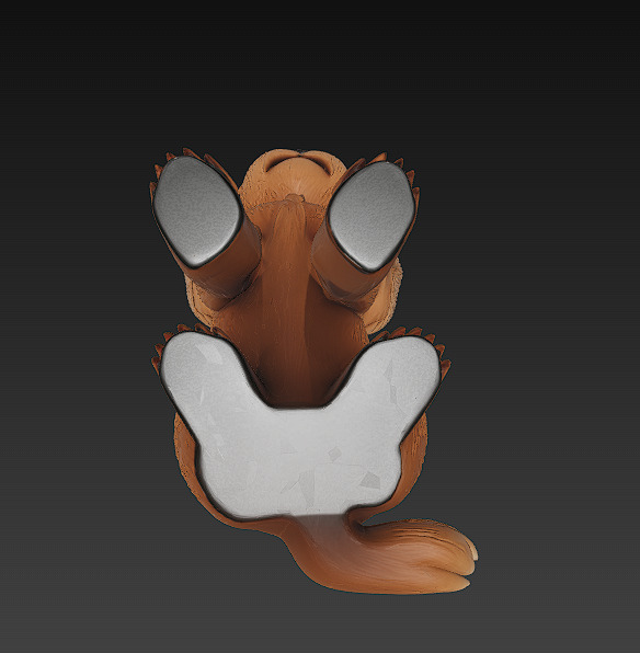 Dog Puppy Realistic 3D Model Basic - Low Poly Realistic Low-poly 3D model_8