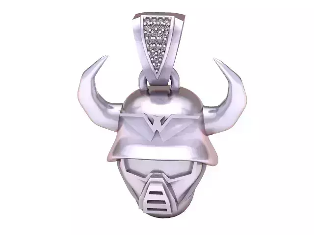 horned helmet pendant 3D print model