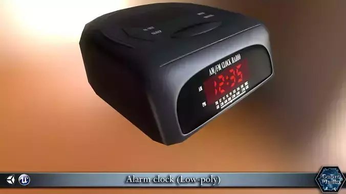 PBR Alarm clock  Free low-poly 3D model
