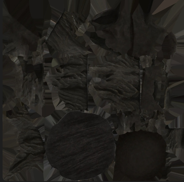 Rocky Throne Stylized Fantasy Stone Seat Game Asset Low-poly 3D model_9