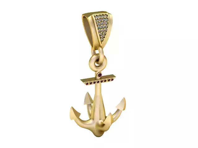 anchor pendant 3D print model