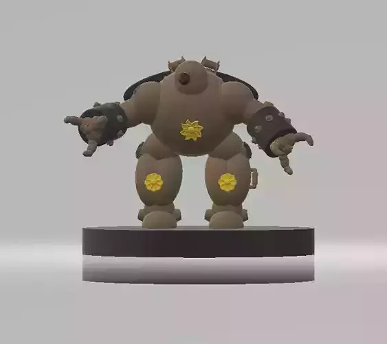 Stylized Battle Mech Robot 