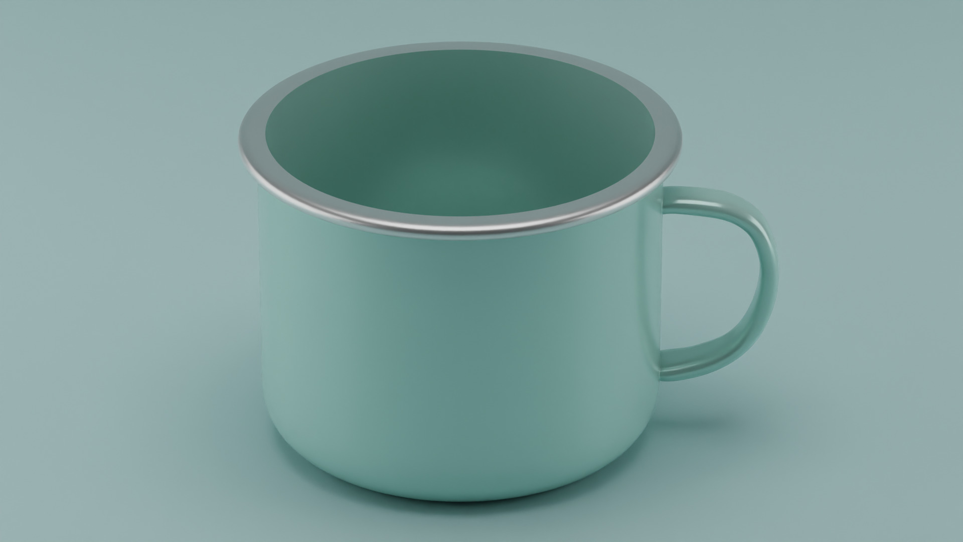 Enamel mug 3D model_2