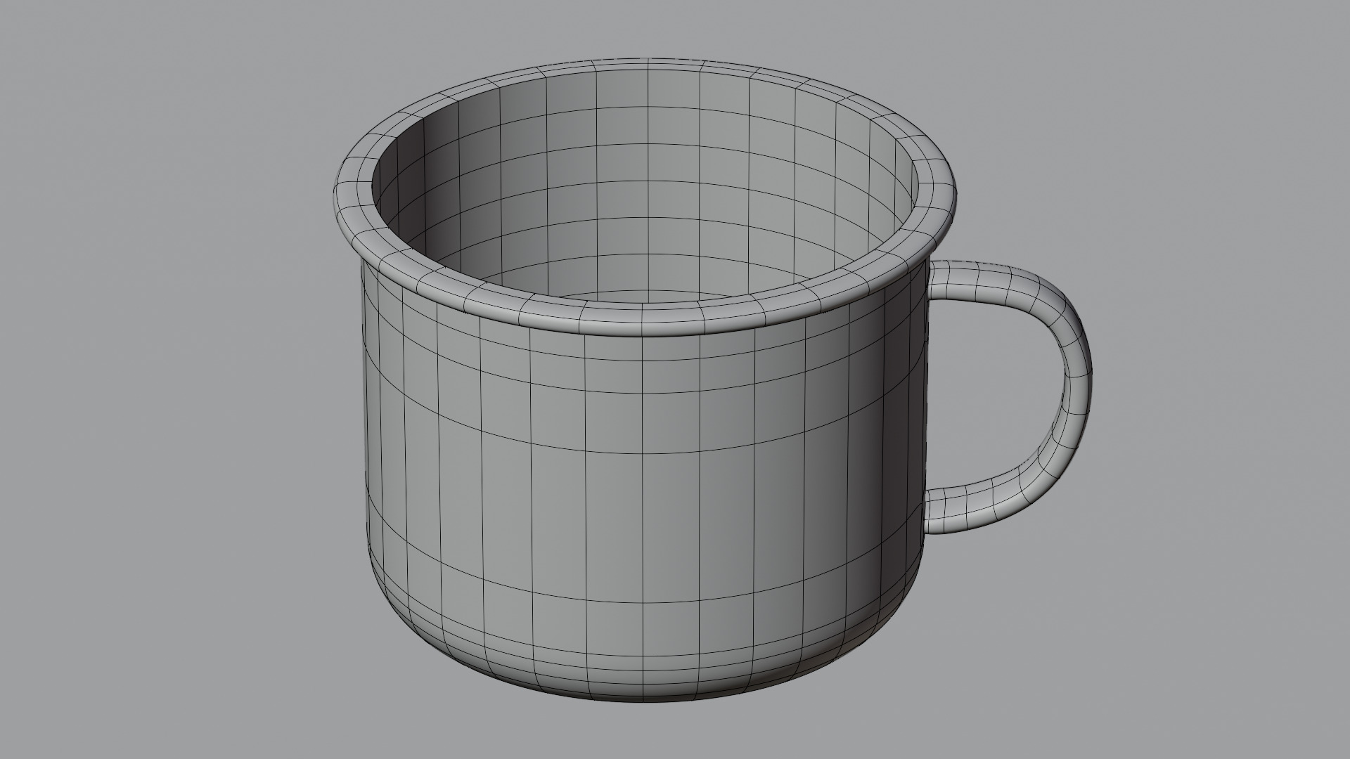 Enamel mug 3D model_8
