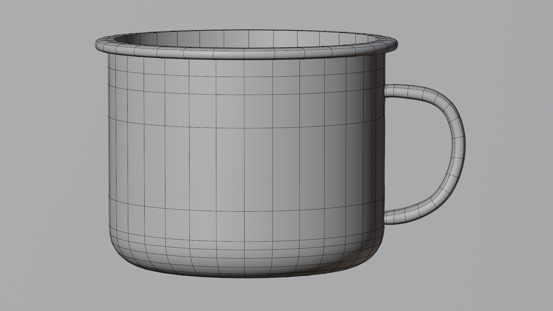 Enamel mug 3D model_7
