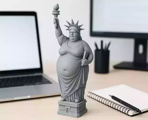 Fat Lady Liberty - Modern Liberty Statue