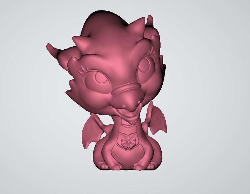 cute dragon model 3D print model_4