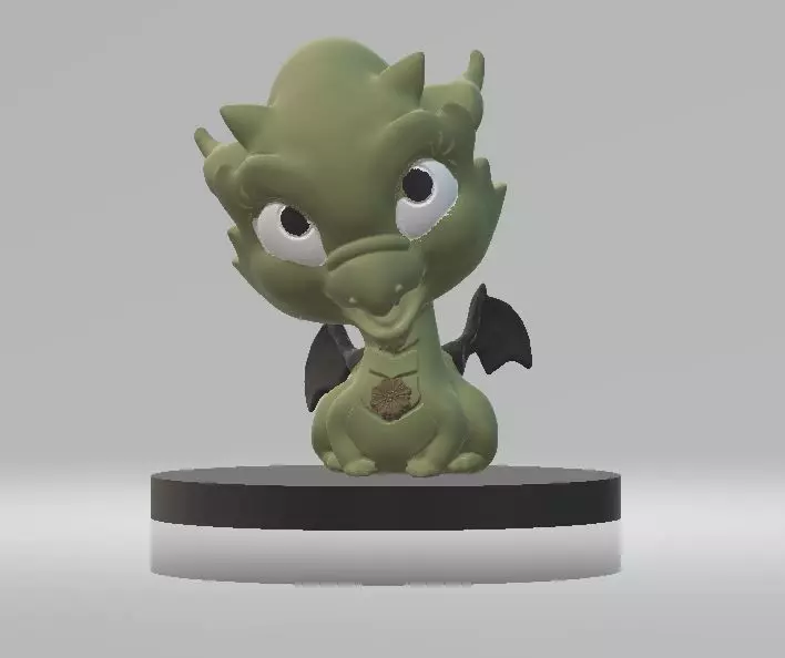 cute dragon model 3D print model_0
