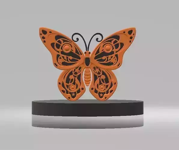 3D butterfly model 3D print model