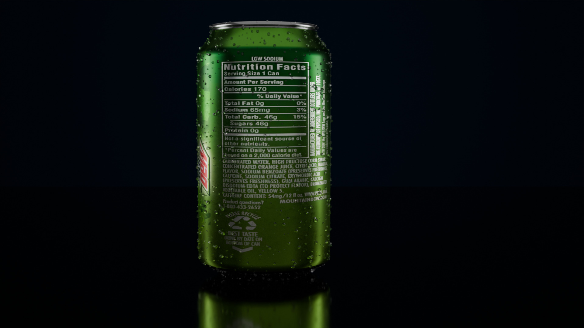 Drinking tin Low-poly 3D model_26