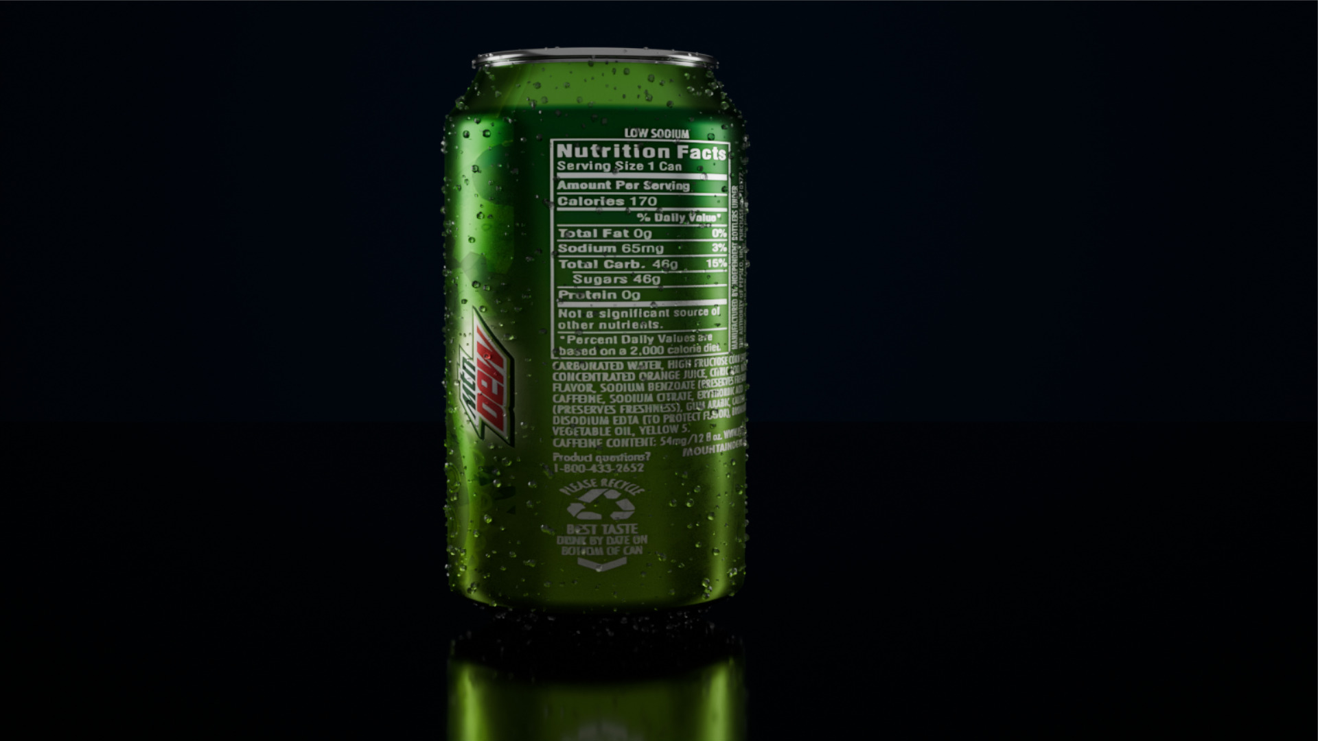 Drinking tin Low-poly 3D model_28