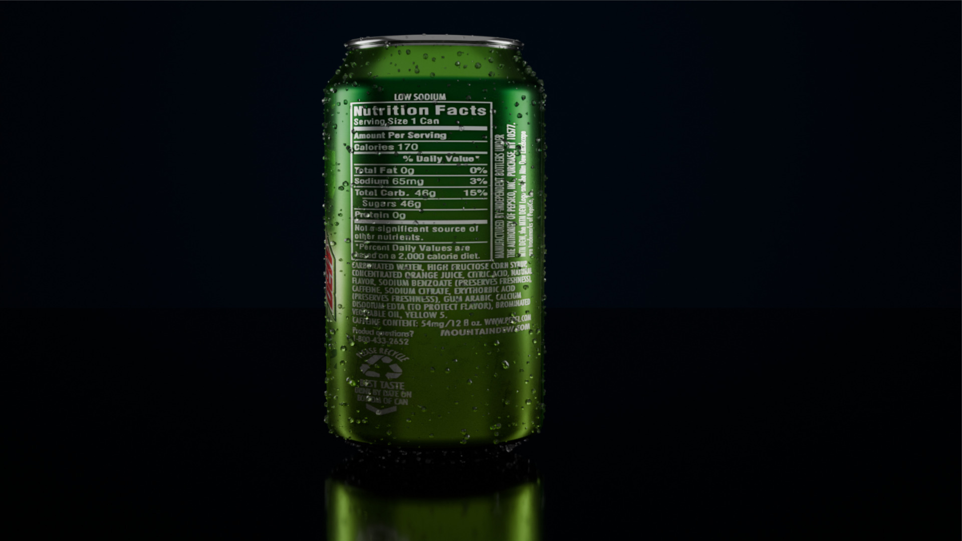 Drinking tin Low-poly 3D model_25