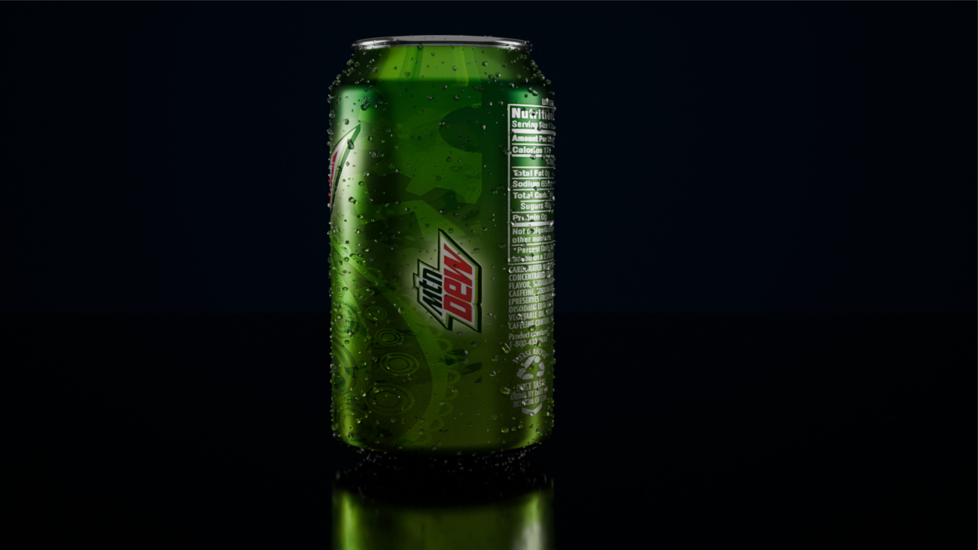 Drinking tin Low-poly 3D model_33