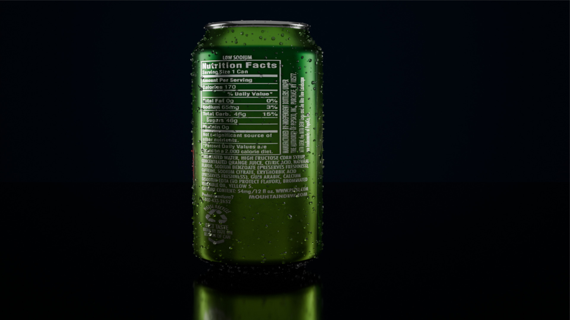 Drinking tin Low-poly 3D model_24