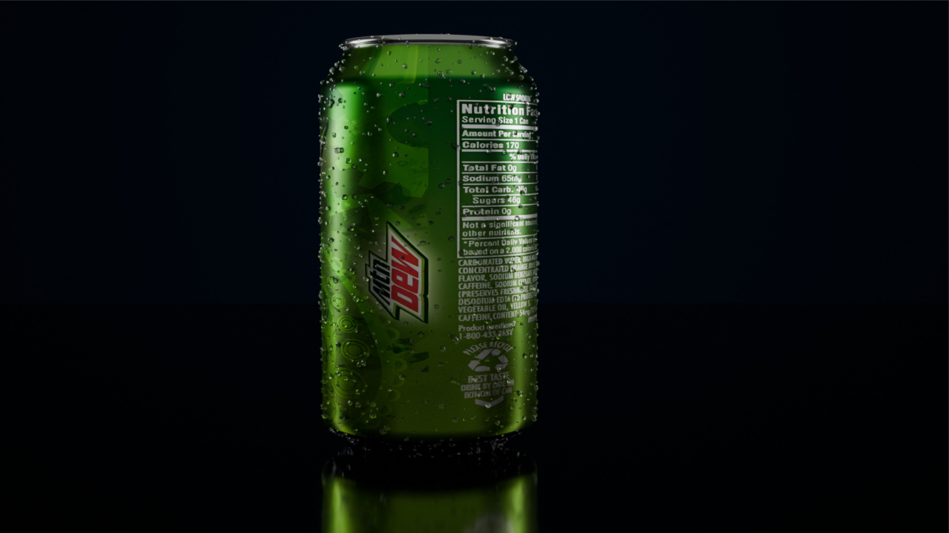Drinking tin Low-poly 3D model_31