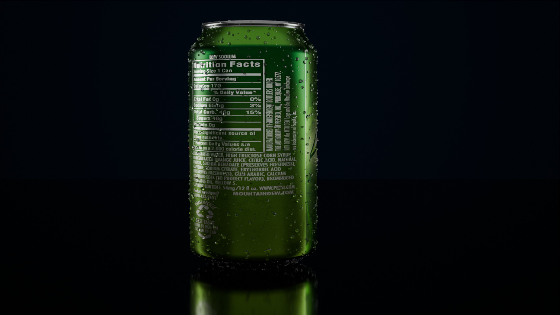 Drinking tin Low-poly 3D model_23
