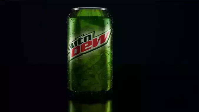 Drinking tin Low-poly 3D model