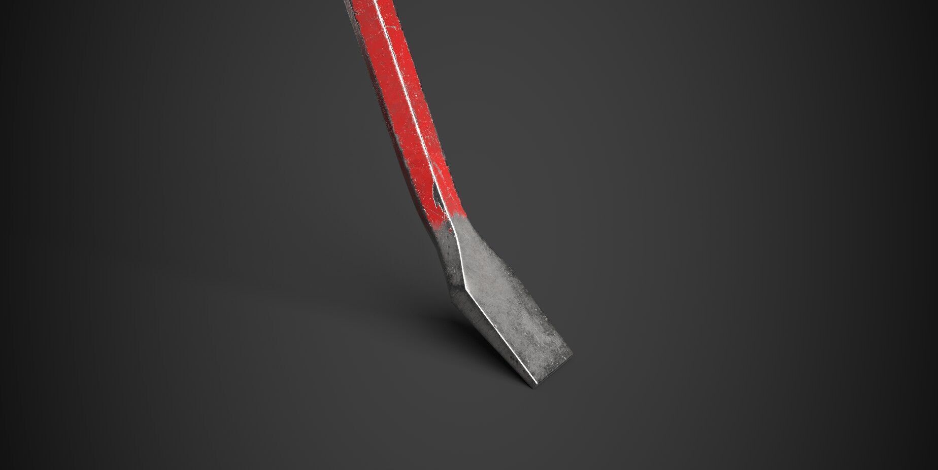 Crowbar or Wrecking bar Low-poly 4k Low-poly 3D model_3