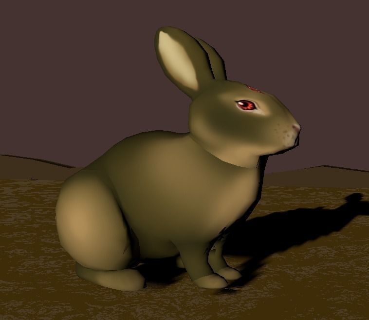 Zombie Bunny 3D model_0