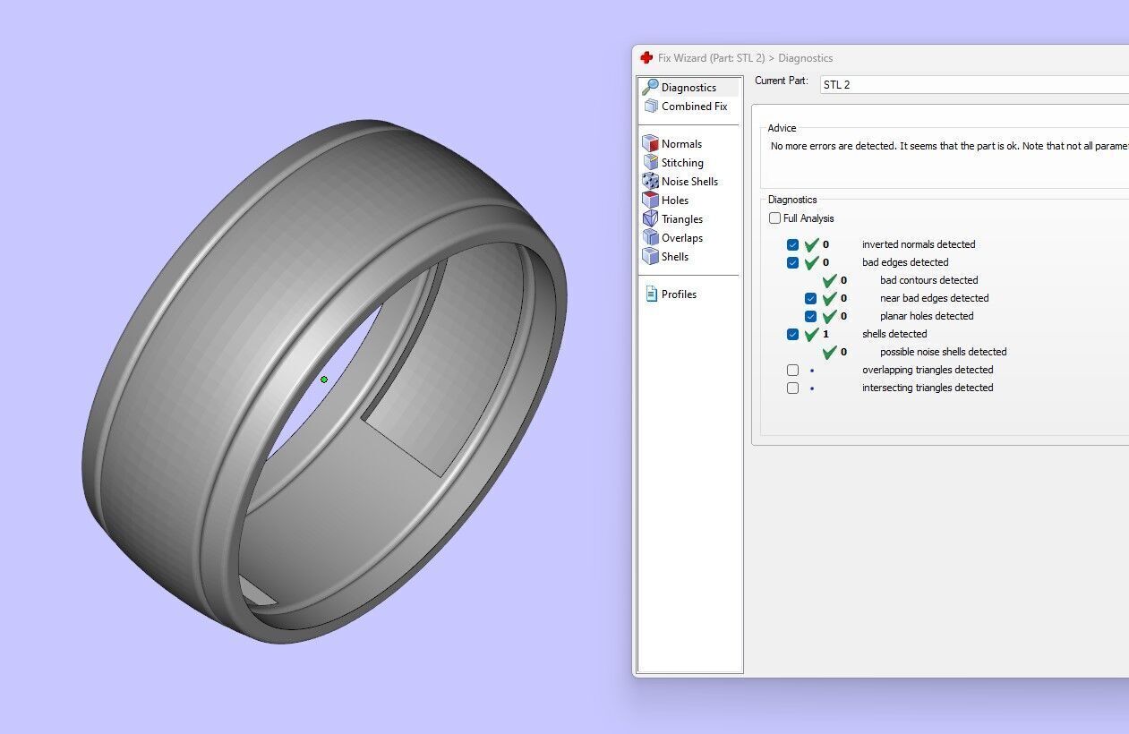 Wedding Ring Set 3D print model_3