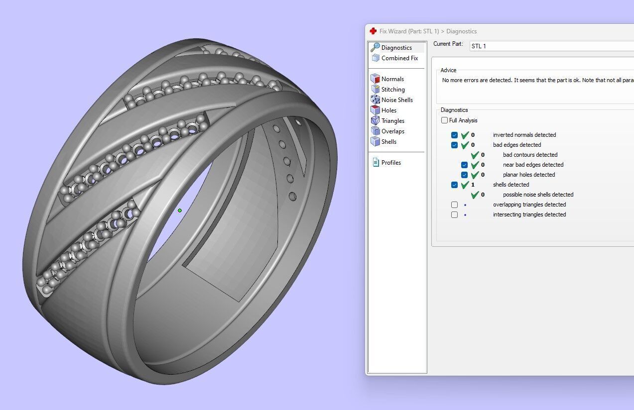 Wedding Ring Set 3D print model_2