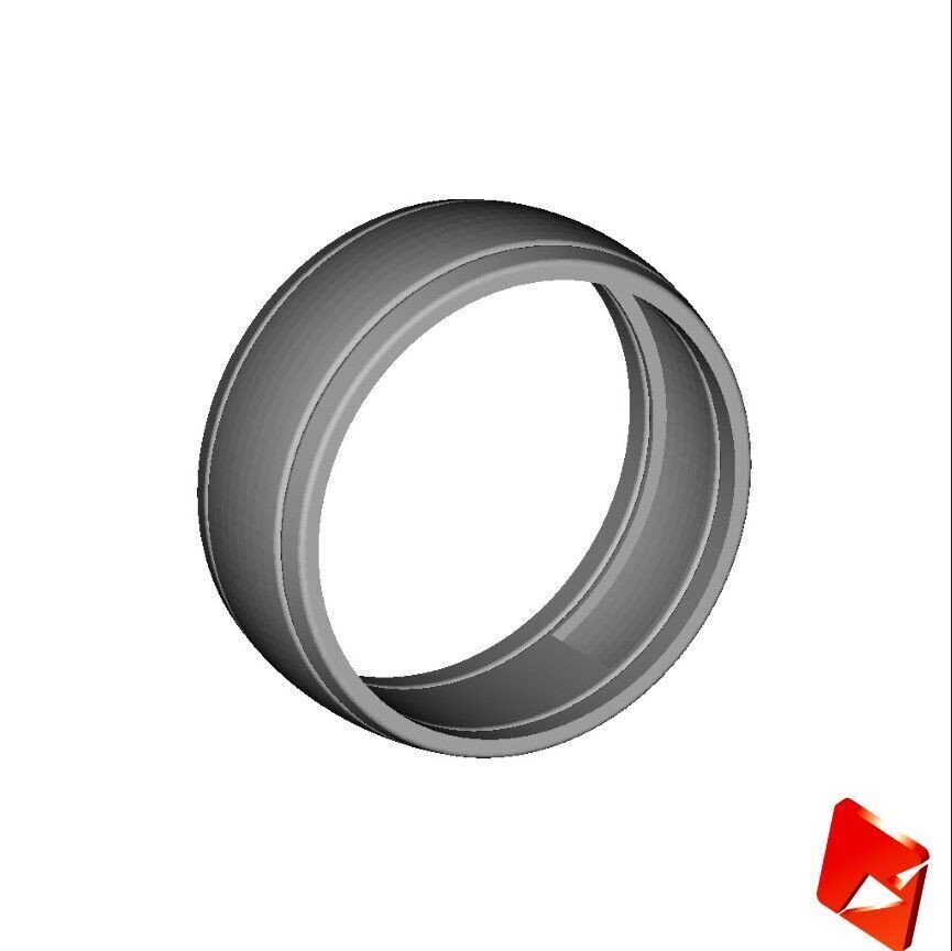 Wedding Ring Set 3D print model_9