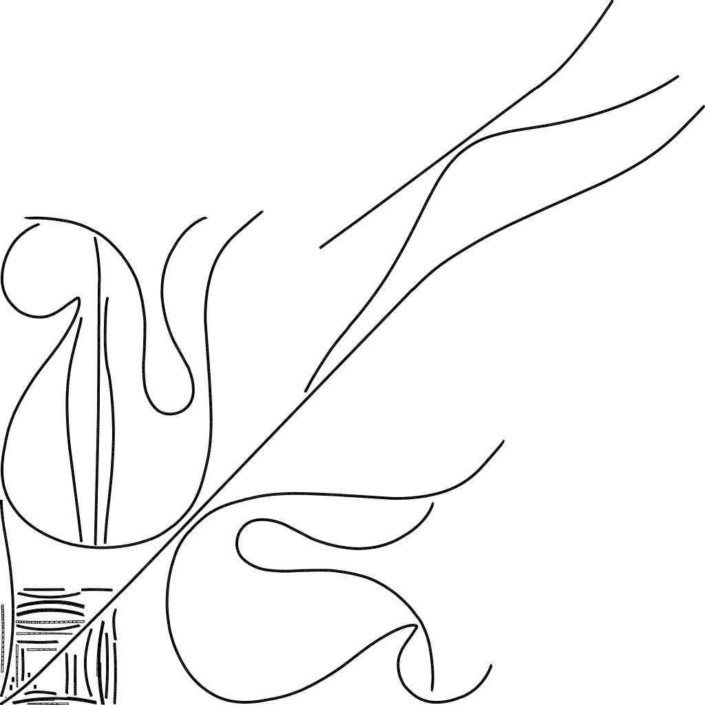 2 Peacock Stickers 3D Model 3D print model_11