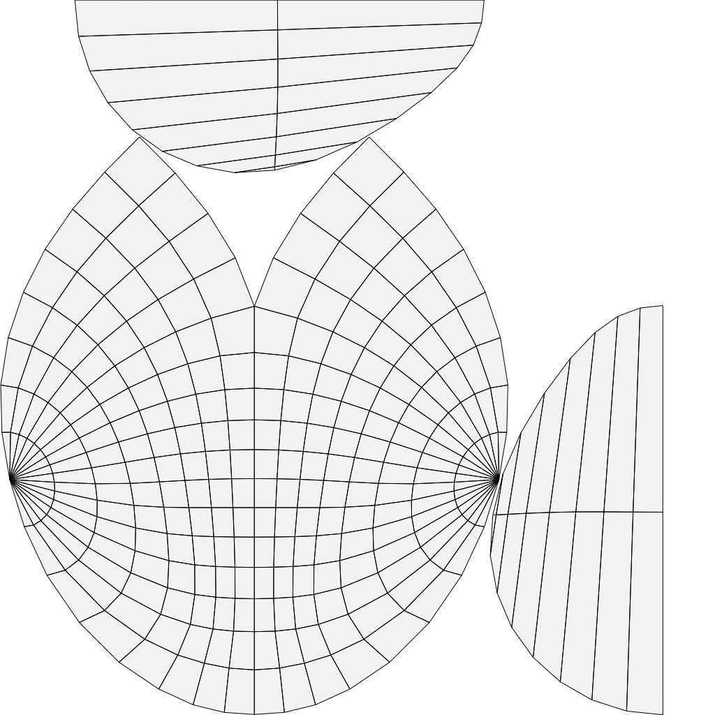 2 Peacock Stickers 3D Model 3D print model_13