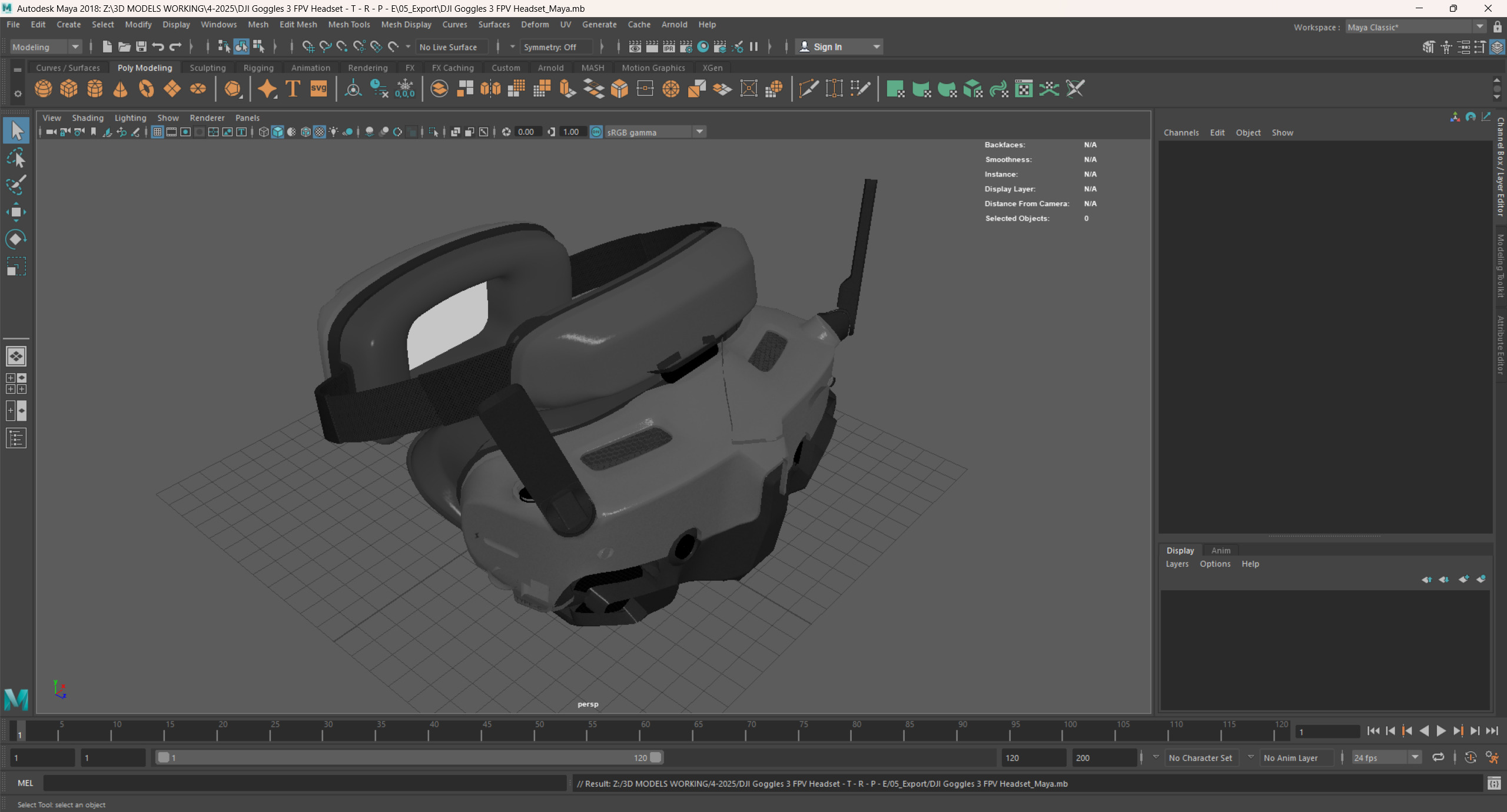 DJI Goggles 3 FPV Headset 3D model_14