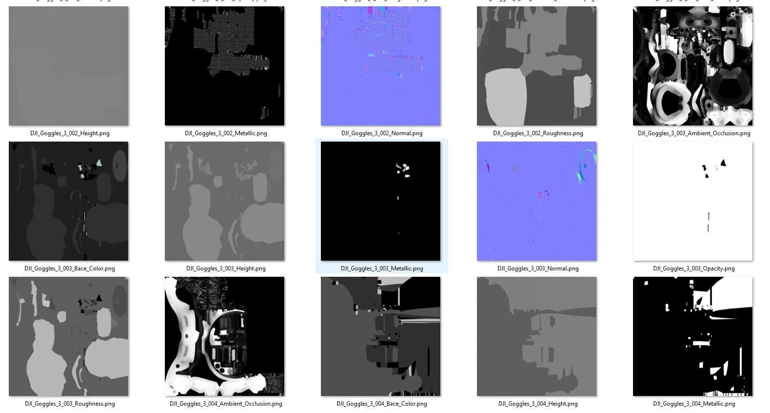DJI Goggles 3 FPV Headset 3D model_10