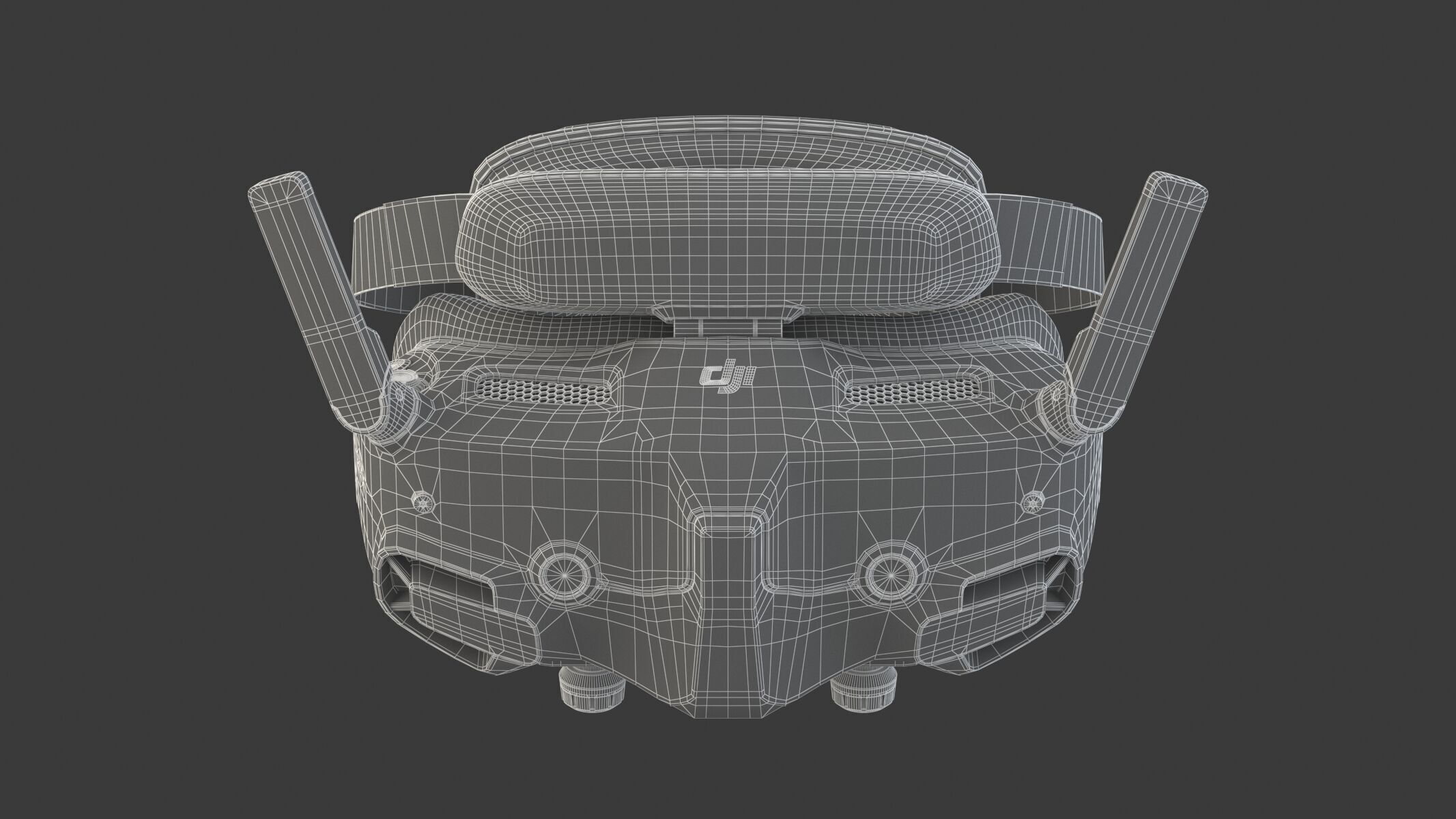 DJI Goggles 3 FPV Headset 3D model_1