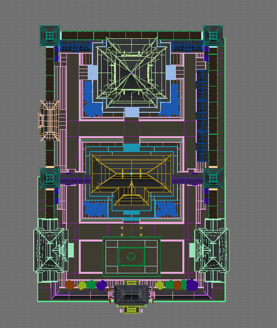 Ancient Chinese architecture Low-poly 3D model_19