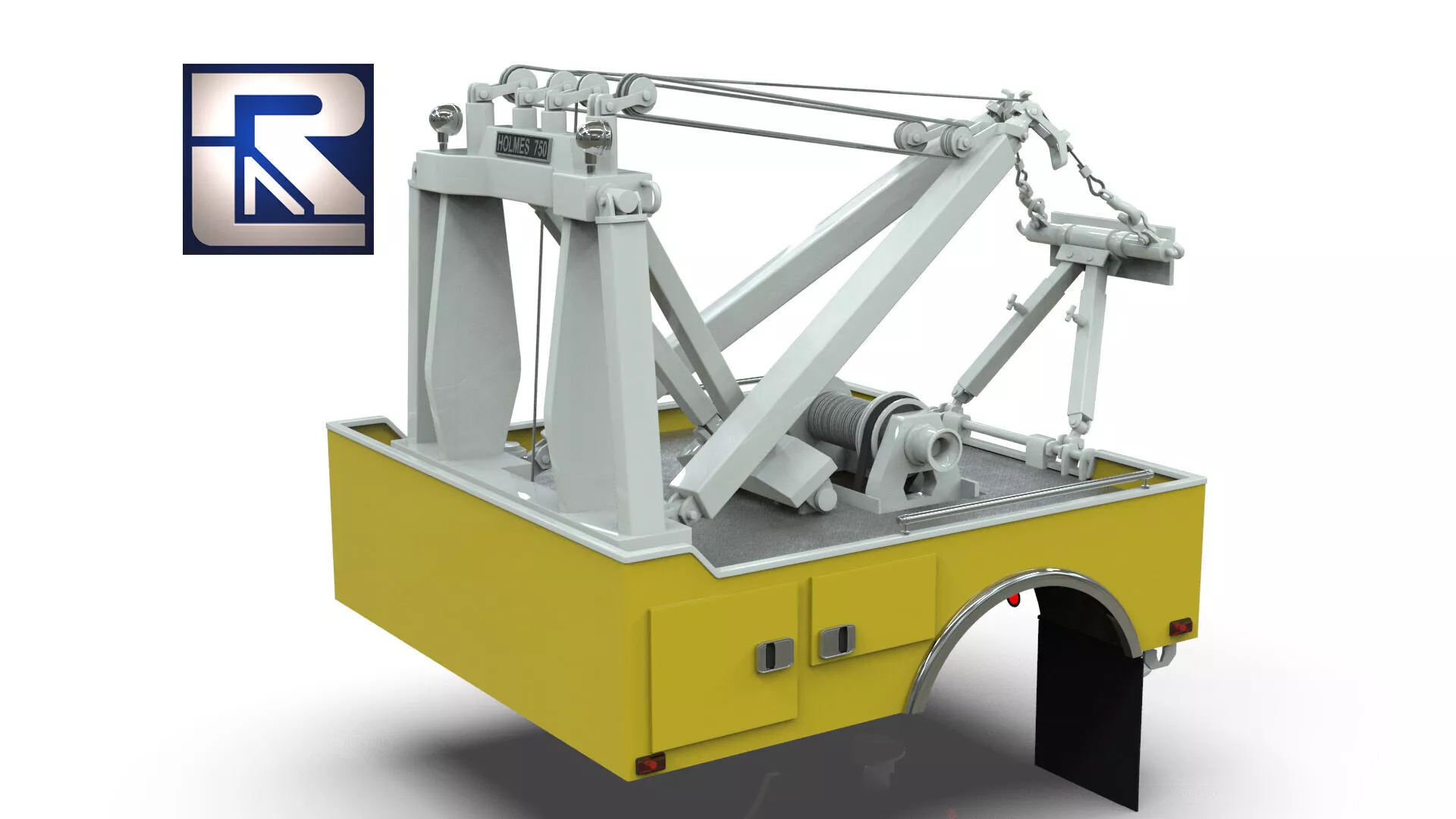 Holmes 750 Wrecker Tow Truck Equipment for Classic Trucks 3D model
