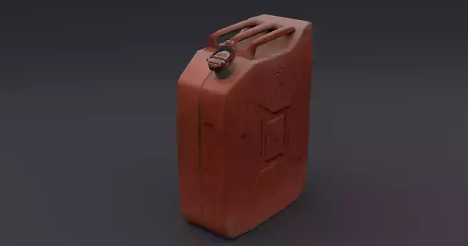 Fuel Can - Gas Can - Old Jerry Can - Low Poly