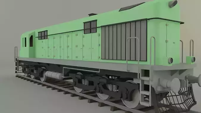train locomotive model 3D model