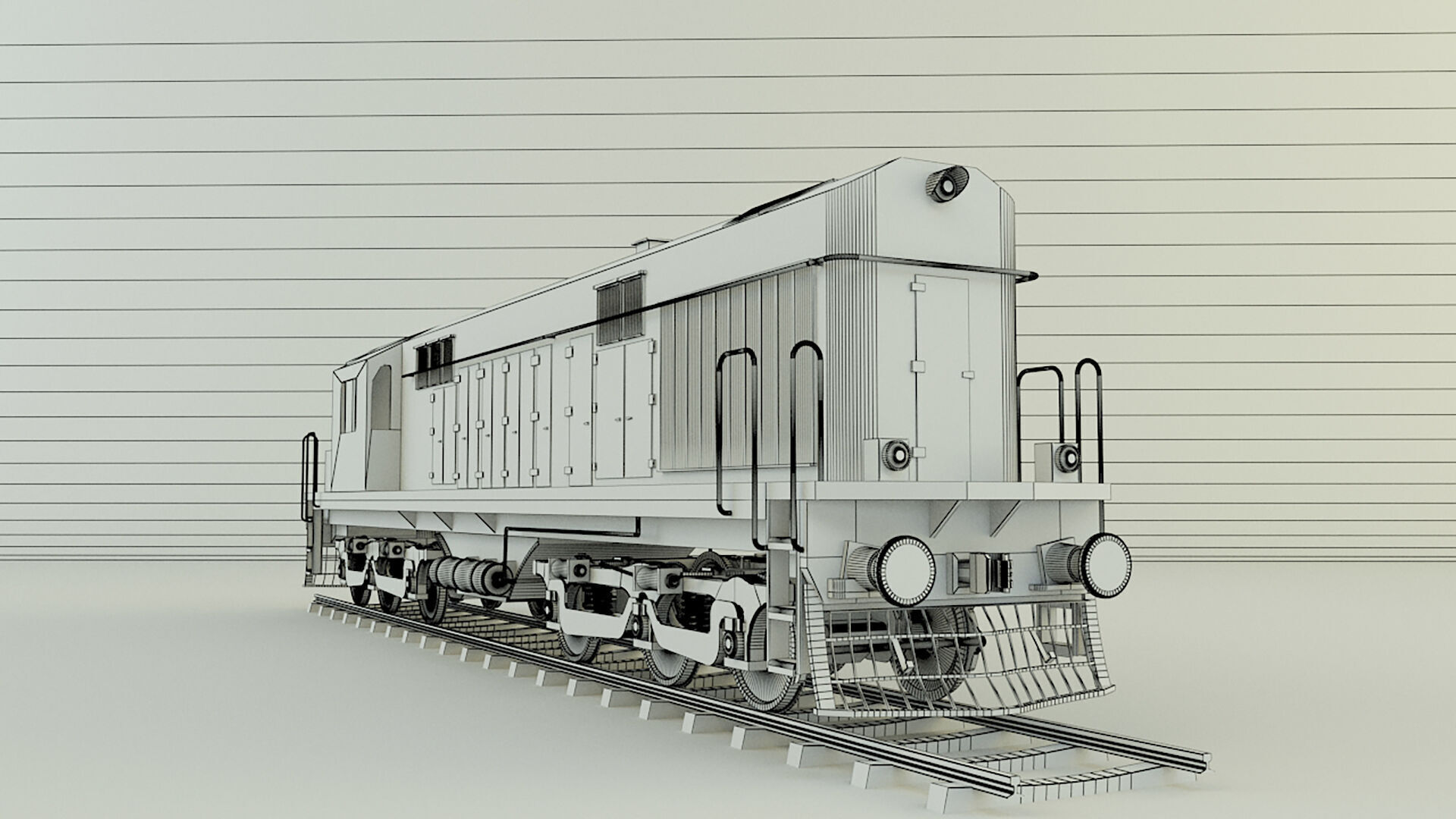 train locomotive model 3D model_10
