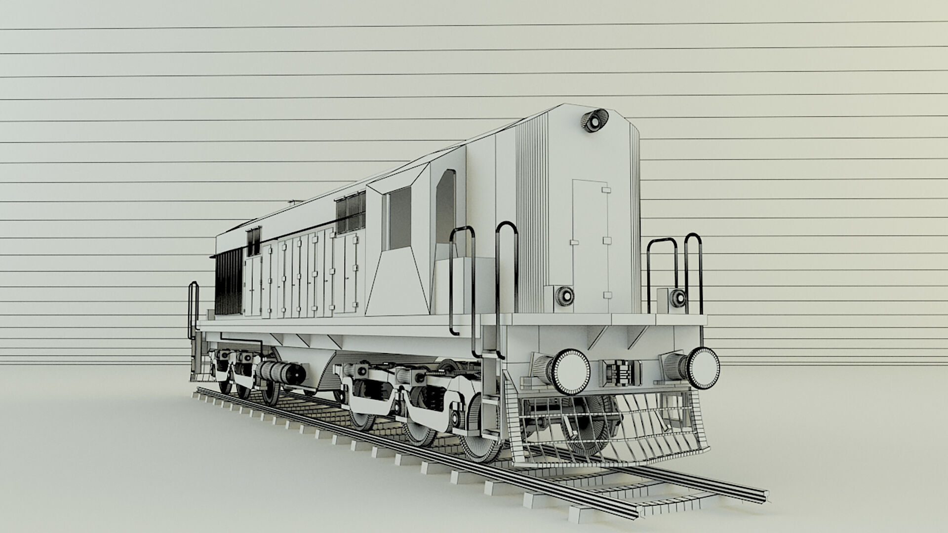 train locomotive model 3D model_9