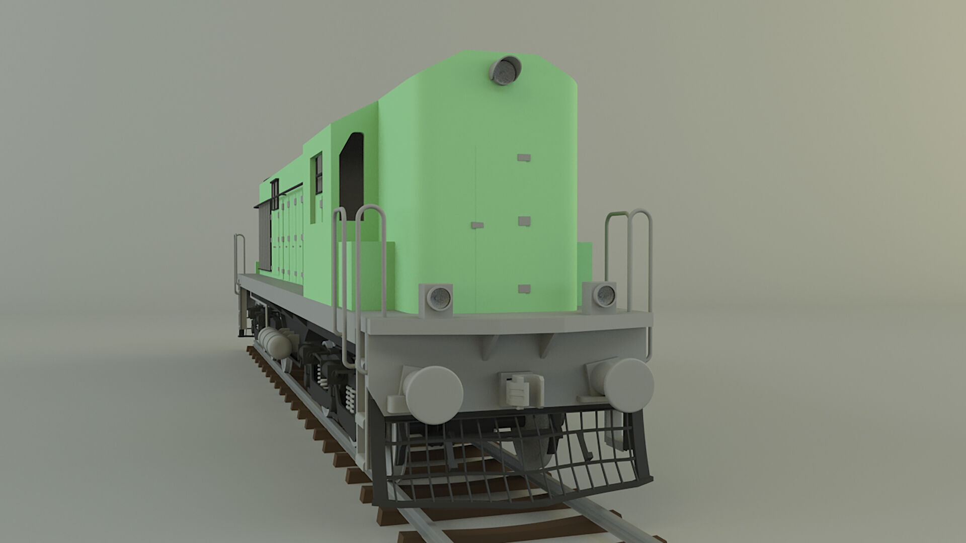 train locomotive model 3D model_3