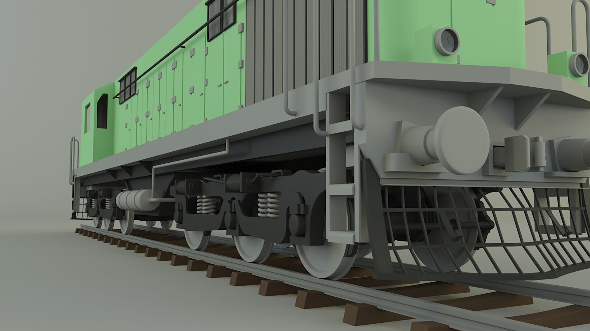 train locomotive model 3D model_4