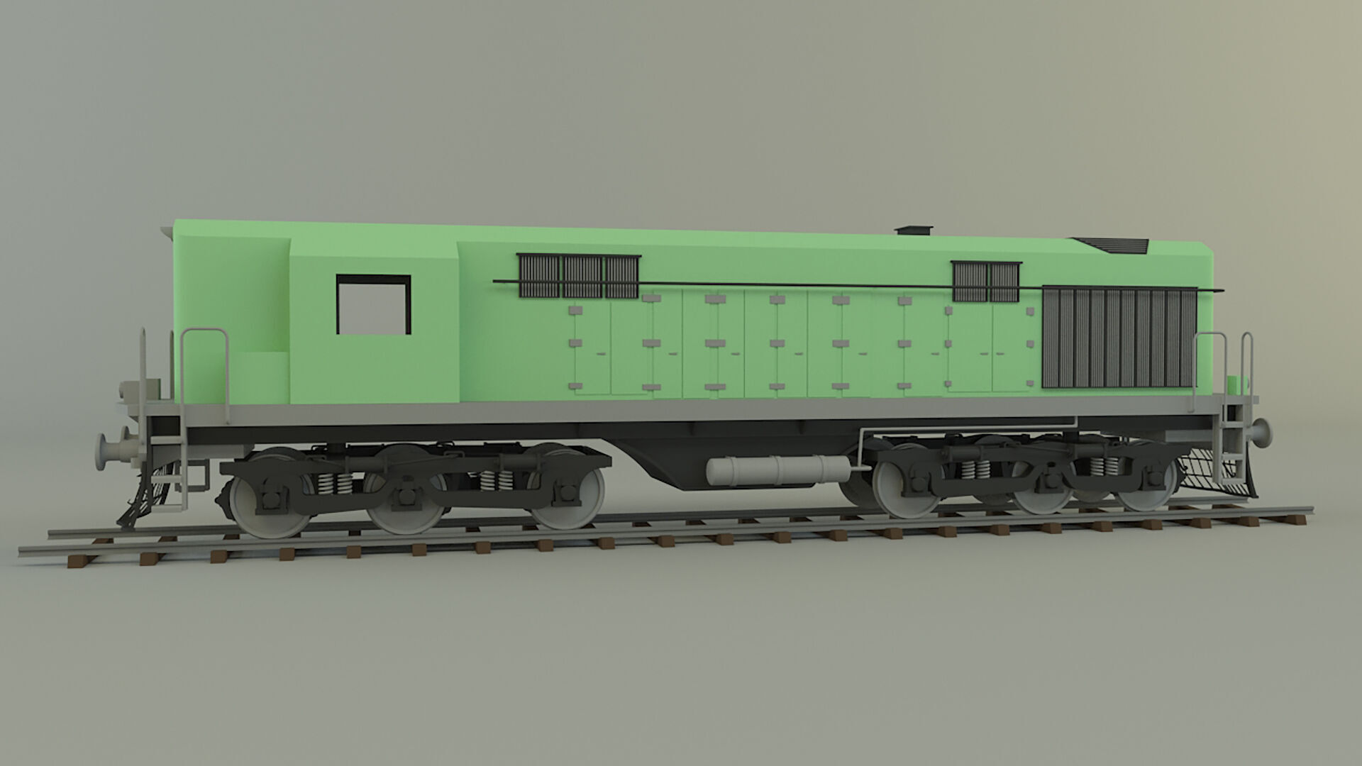 train locomotive model 3D model_5